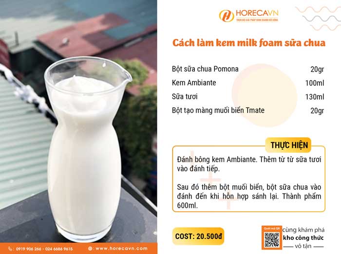Cách làm milk foam bằng máy xay sinh tố