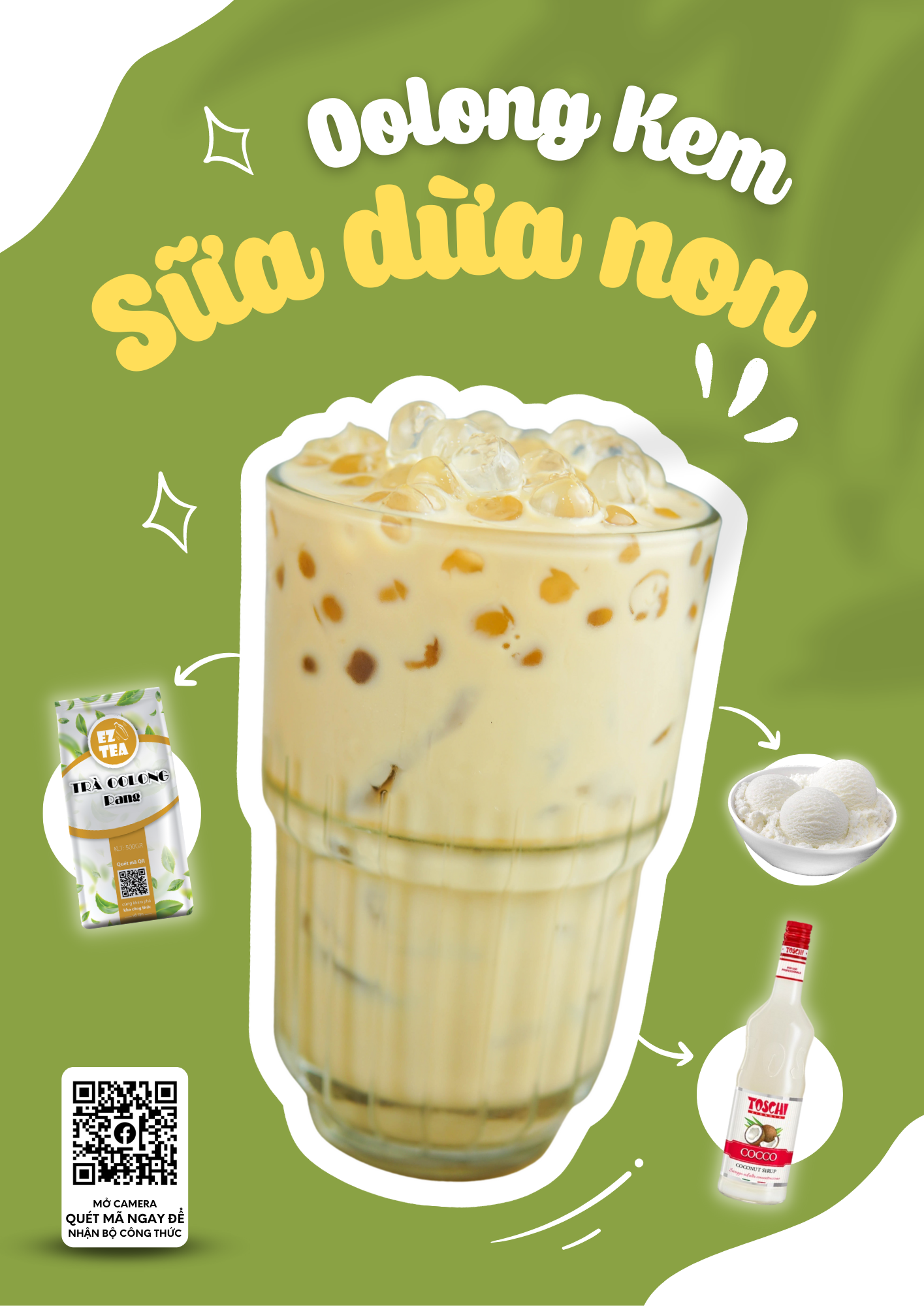 Trà Oolong Kem Sữa Dừa Non