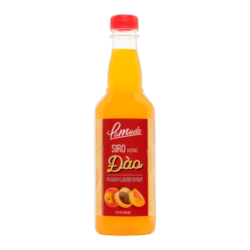 Siro Lamode Hương Đào 500ml - Lamode Peach Flavor Syrup 500ml
