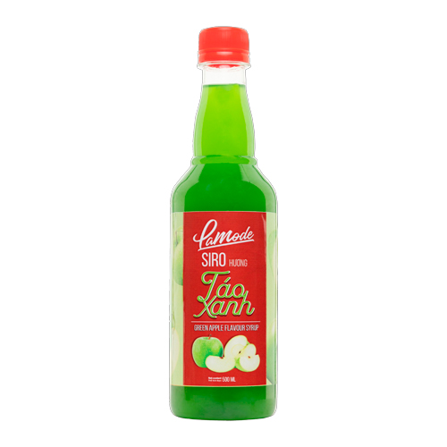 Siro Lamode Hương Táo Xanh 500ml - Lamode Green Apple Flavor Syrup 500ml