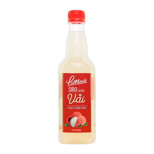 Siro Lamode Hương Vải 500ml - Lamode Lychee Flavor Syrup 500ml