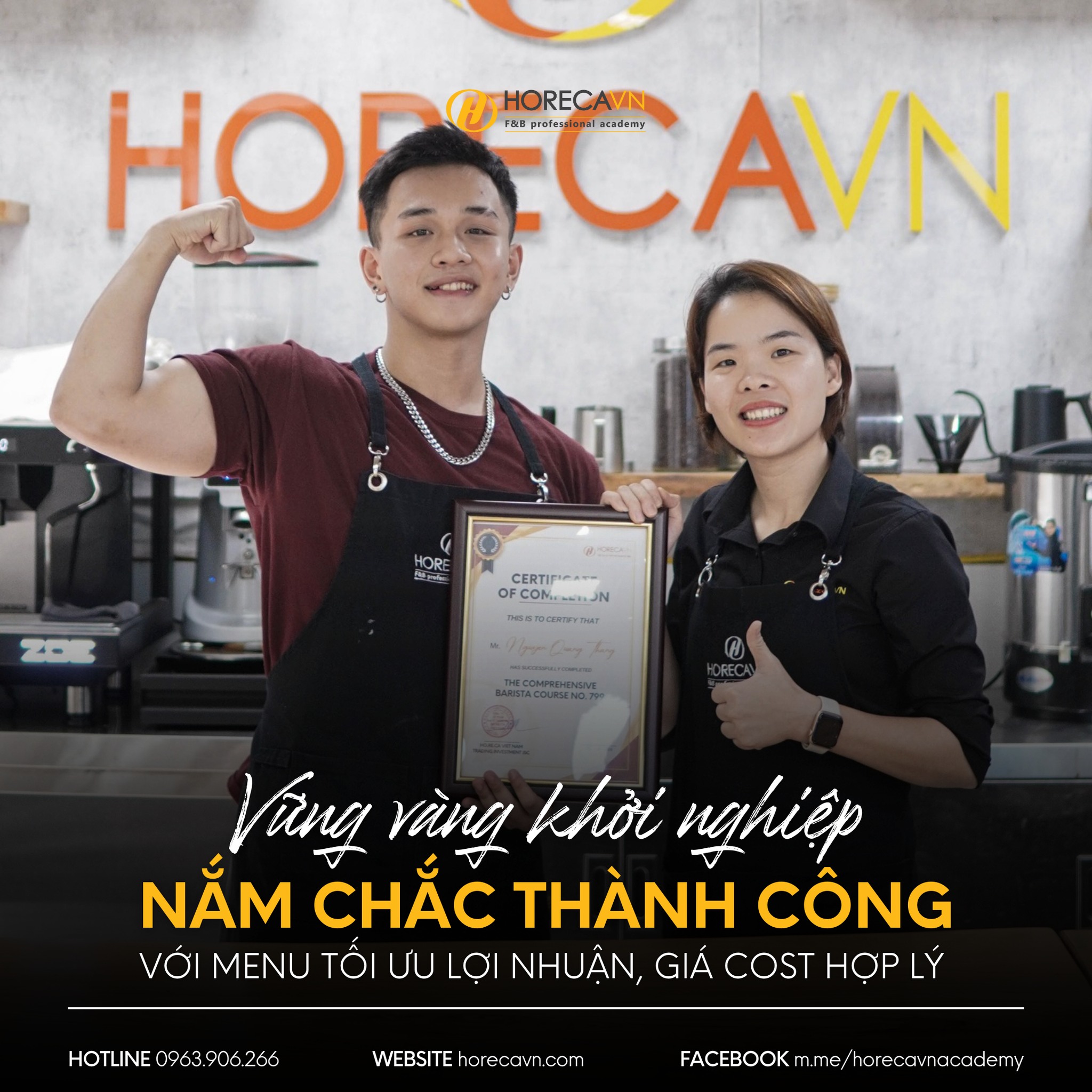 Khóa Học Pha Chế Cấp Tốc Menu 1:1
