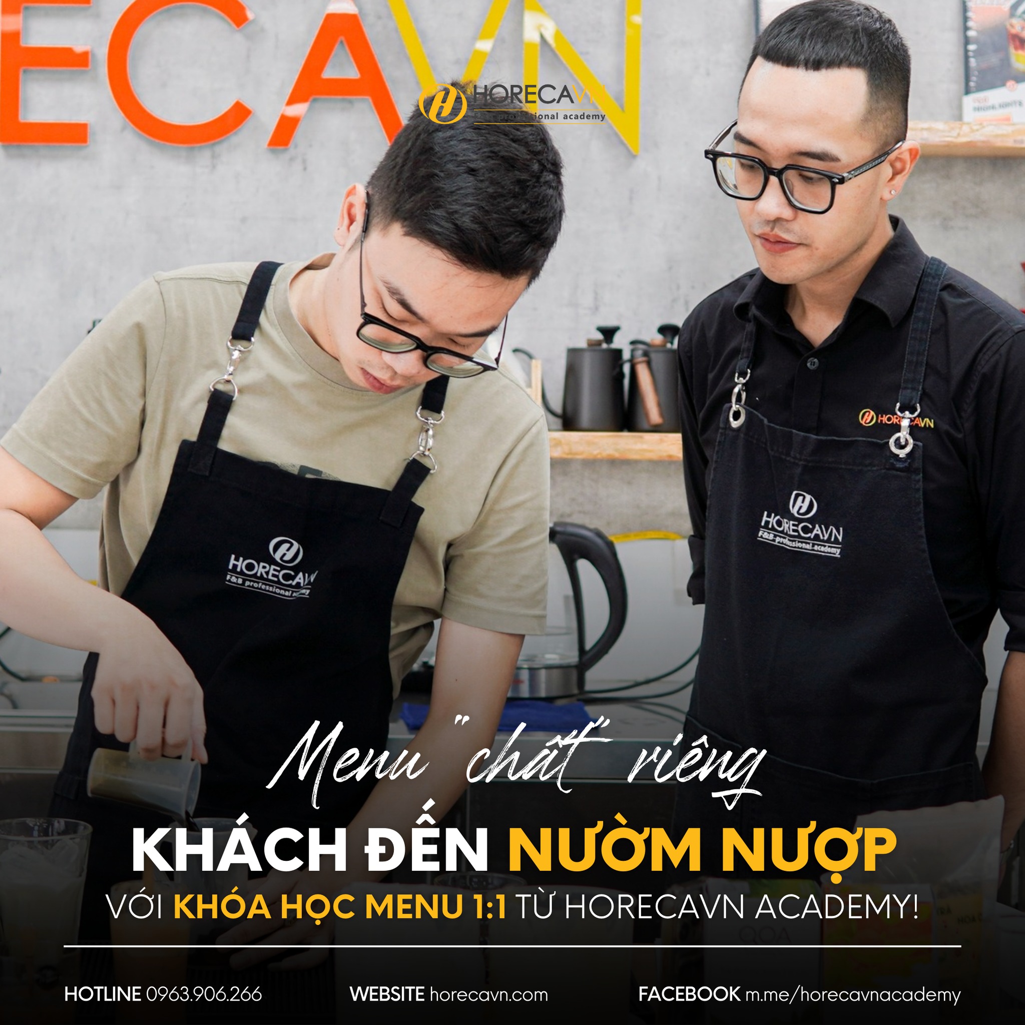 Khóa Học Pha Chế Cấp Tốc Menu 1:1
