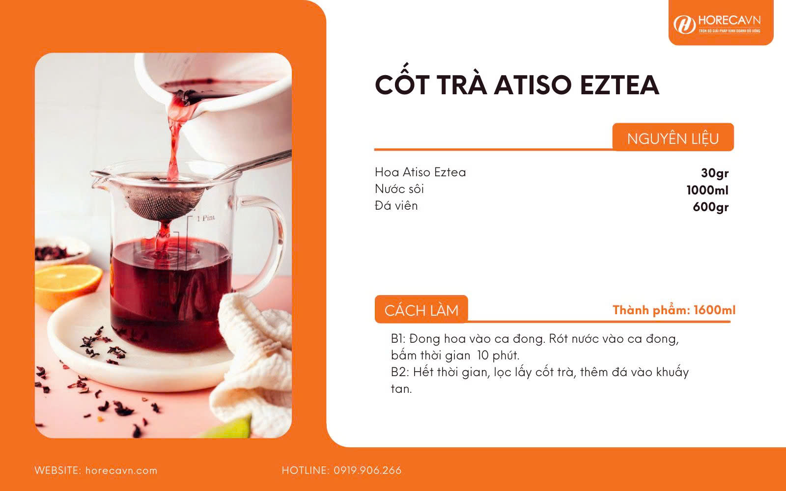 Măng cụt chanh leo - Trà Atiso