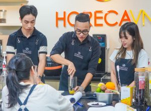 Hình ảnh lớp học pha chế tại Horecavn