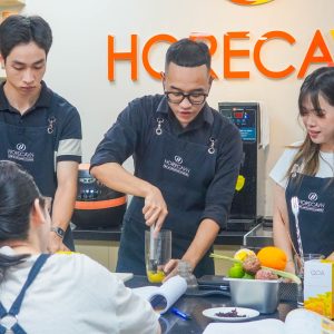 Hình ảnh lớp học pha chế tại Horecavn