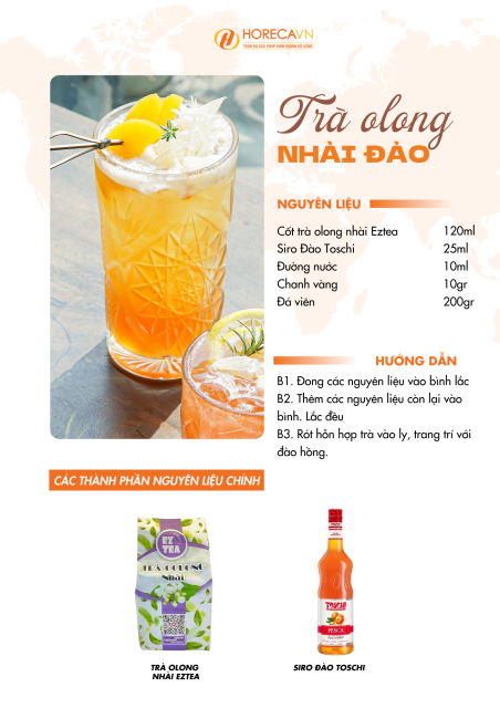 Trà olong nhài đào