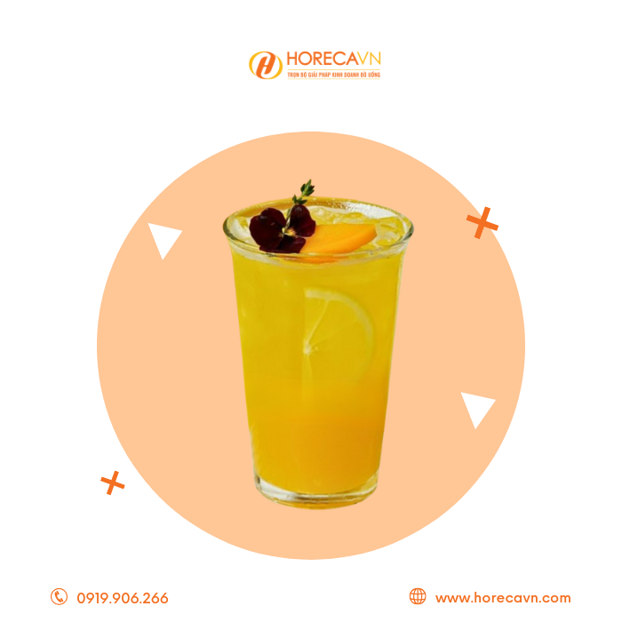 Cốt trà olong quế hoa pha trà trái cây