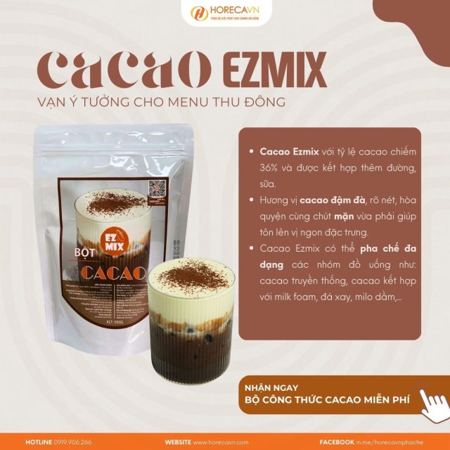 Bột cacao EZMIX chất lượng cao