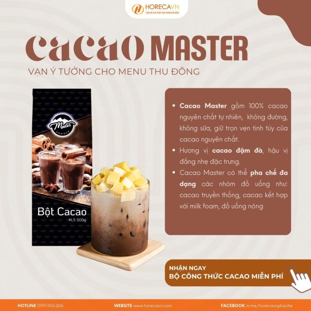 Bột cacao Master chất lượng cao
