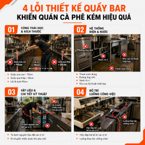 4 lỗi thiết kế quầy bar