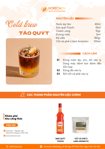 Cold brew táo quýt