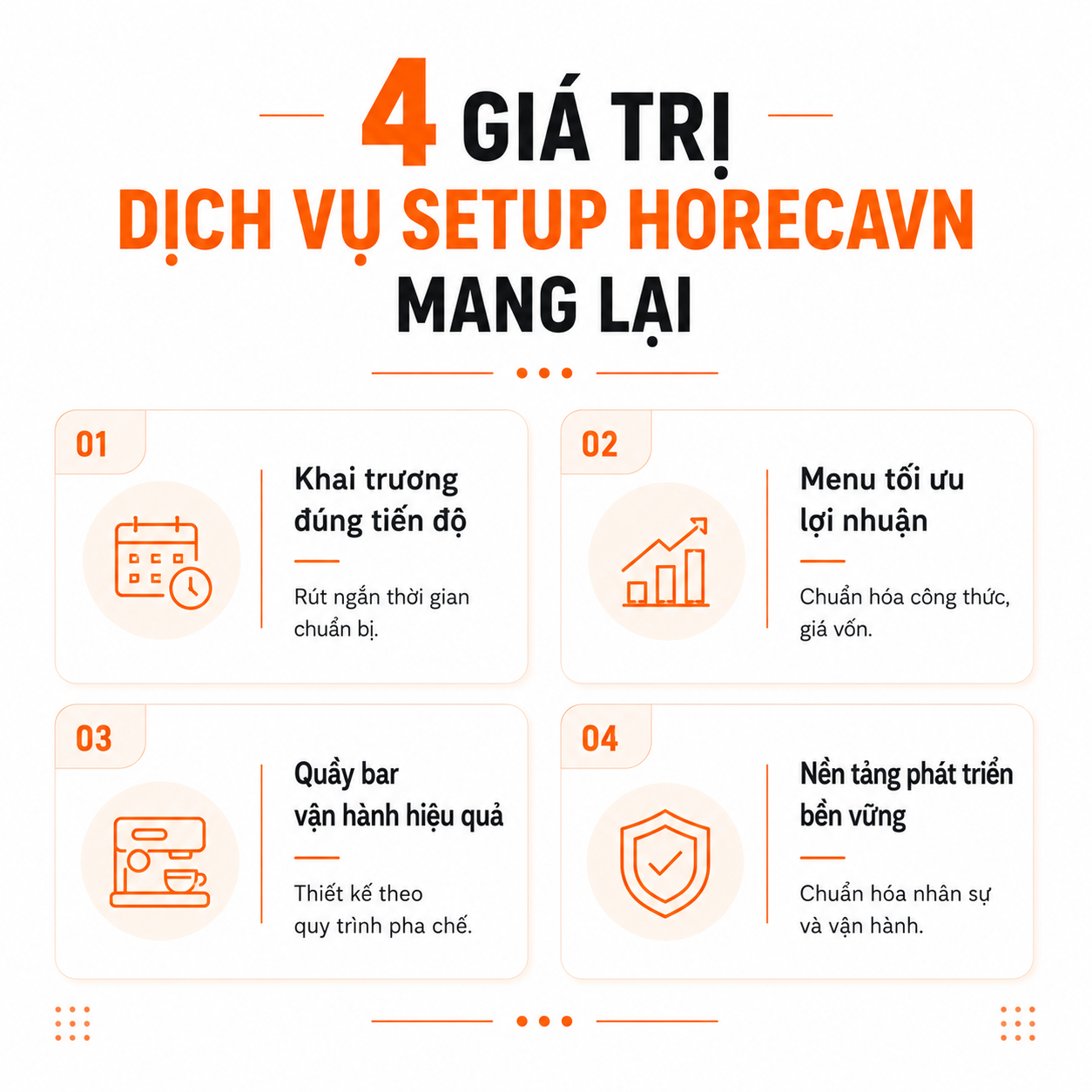 4 Giá Trị Dịch Vụ Setup Horecavn Mang Lại