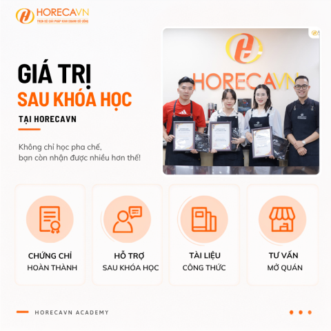Giá trị sau khóa học tại Horecavn