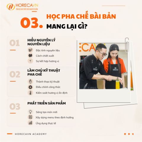 Học pha chế bài bản mang lại gì?