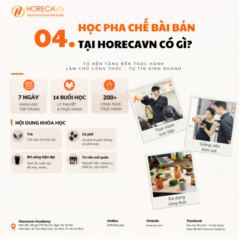 Khóa học Pha Chế Bài Bản tại Horecavn