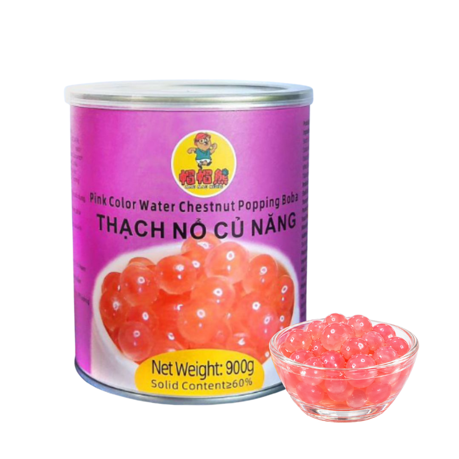 thạch nổ củ năng hồng lermao 900g